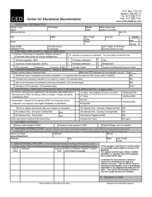 Ced Evaluation  Form