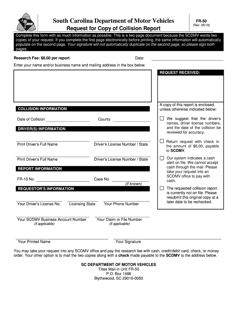 Sc 50 Form