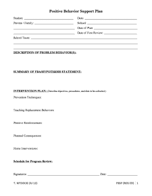 Pbsp Template  Form