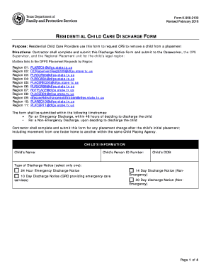 Protective Services Cps  Form