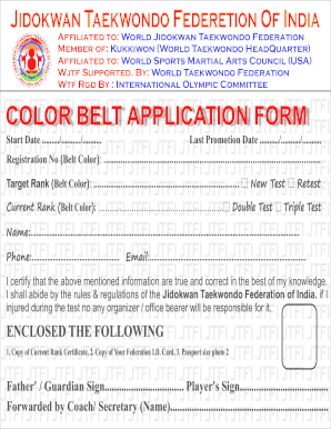 Jidokwan Taekwondo Forms