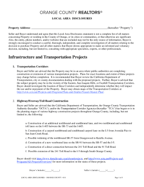  LOCAL AREA DISCLOSURES 2018-2024