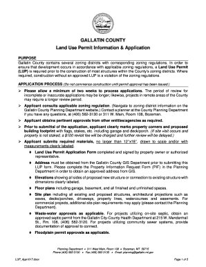 Gallatin County Land Use Permit  Form