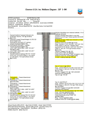 Wellbore Schematic Excel Template  Form