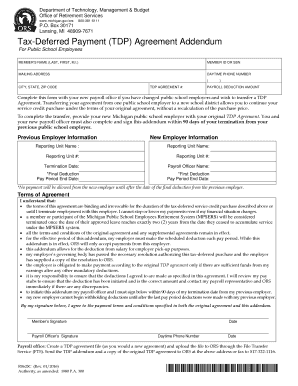  Tdp Addendum  Form 2016