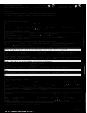  Anthem Application Form 2015-2024