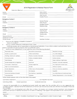 Pathfinder Registration Form