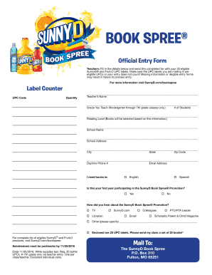  Sunny D Book Spree 2016-2024