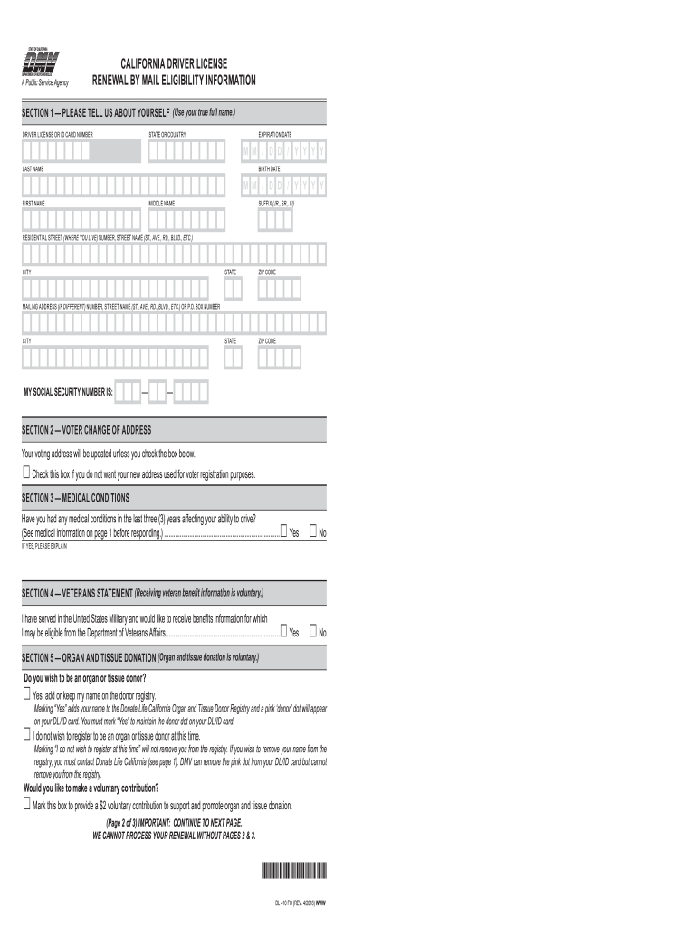  Form Renewal License 2018