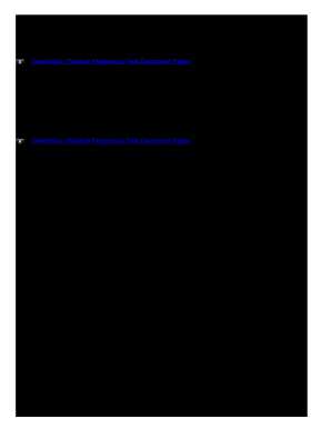 Pregnancy Test Results Positive Paper  Form