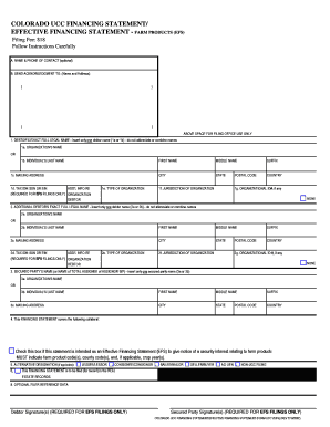  Colorado Ucc Forms 2007-2024