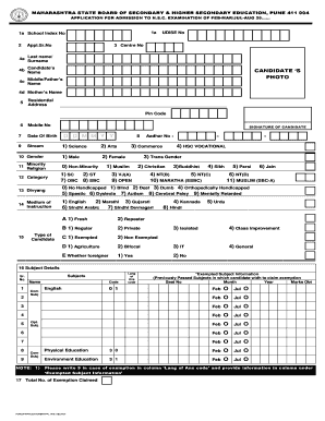 Ssc Board Application Form PDF