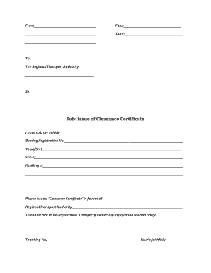 Rto Cc Form