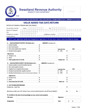 Vat Return Form