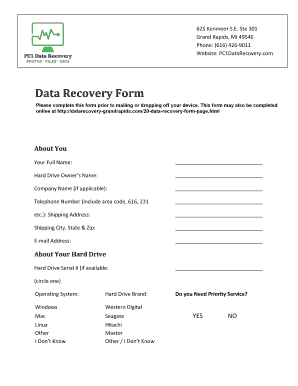 Grand Rapids Data Recovery Recover Lost Files and Data PC1  Form