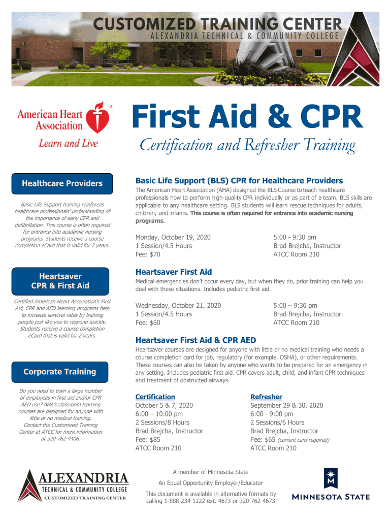 Get and Sign CPR First Aid for Print 11x17 Pub 2020-2022 Form