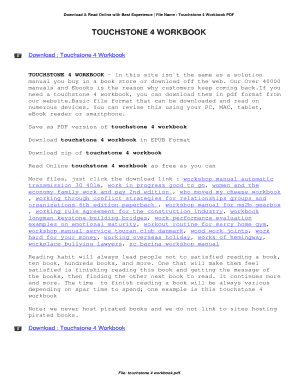 Touchstone 4 Workbook PDF Download  Form