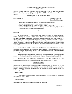 Psara License Andhra Pradesh  Form