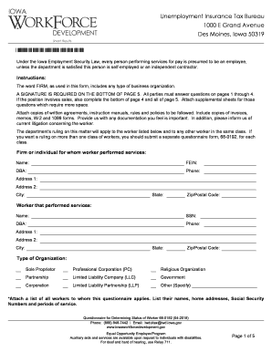 Get and Sign Iowa Workforce Form 68 019204 12 2018-2022