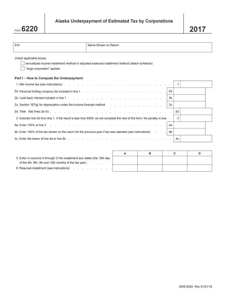  Annualized Income Installment Method or Adjusted Seasonal Installment Method Attach Schedule 2017