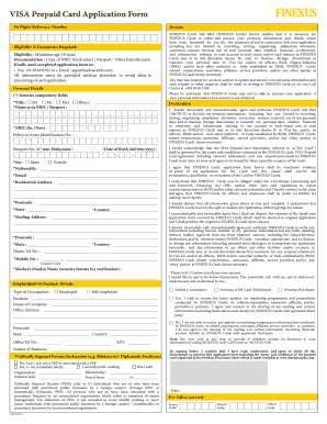 Finexuscards  Form