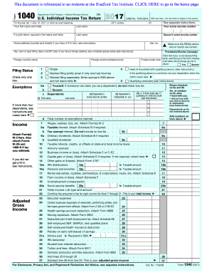 IRS Form 1040 Form 1040 Tax Return