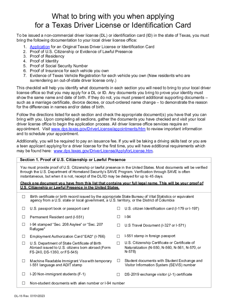 Temporary ID Texas Form Fill Out and Sign Printable PDF Template signNow