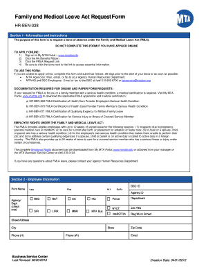  the Purpose of This Form is to Request a Leave of Absence under the Family and Medical Leave Act FMLA 2018