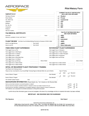 CURRENT FAA PILOT CERTIFICATES  Form