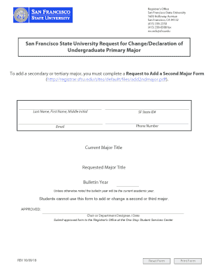 Get and Sign Sfsu Form 2018