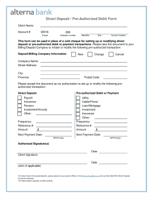 Alterna Savings Void Cheque  Form