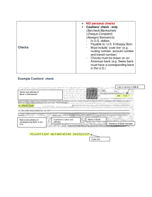 Fillable Cashiers Check Template  Form