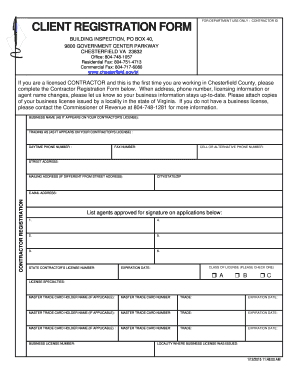 Client Registration Form PDF