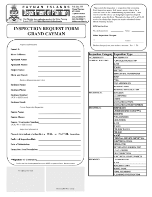 Planning Cayman Online  Form
