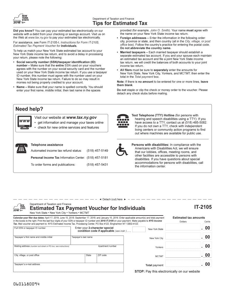  to Help Us Match Your NewYork State Estimated Tax Account to Your 2018