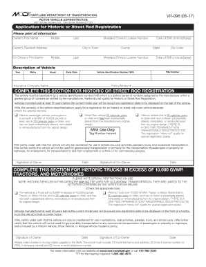 VR 096 05 17  Form