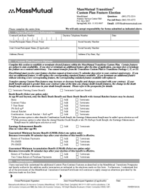 MassMutual Transitions  Form