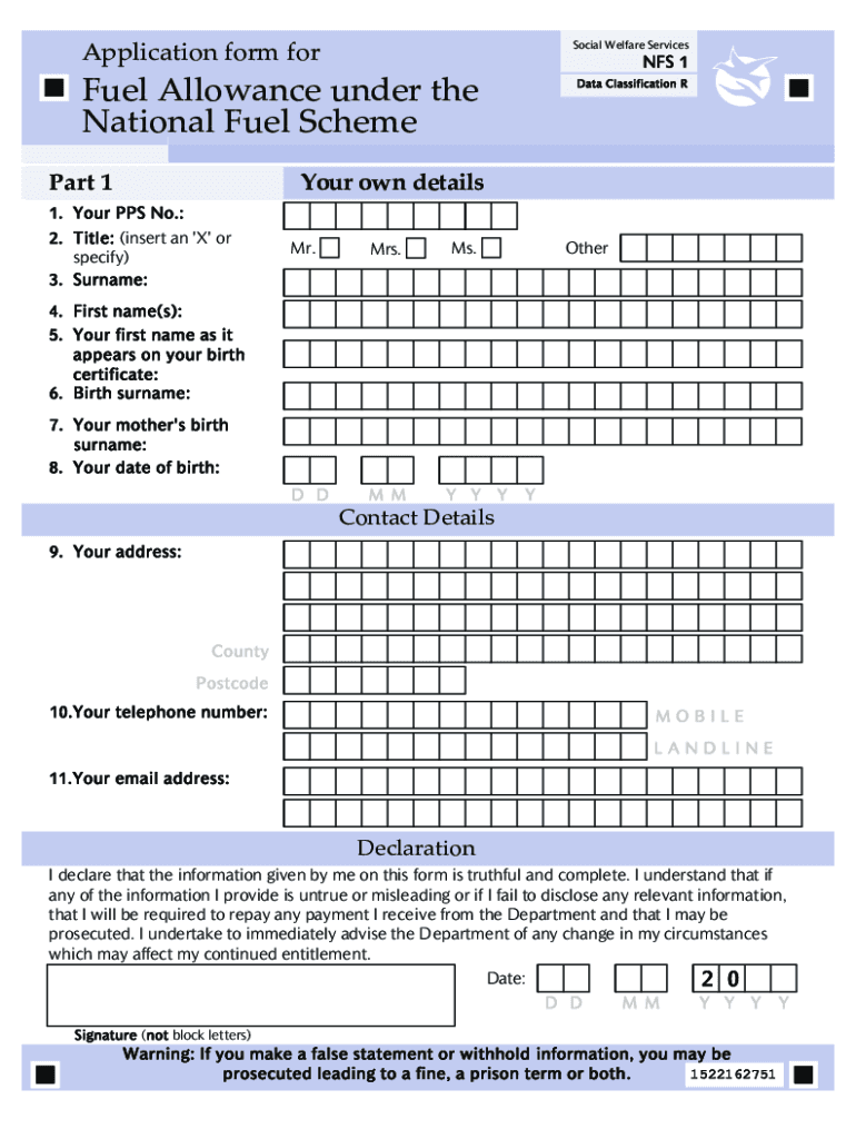  Form Nfs 1 2018