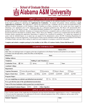  it is the Responsibility of Each Graduate Student to File Hisher Intent to Graduate by the Published Deadline for the Semester I 2017-2024