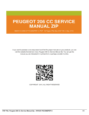 Peugeot 206 Cc Service Manual  Form