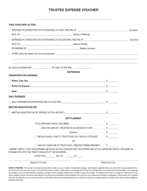  Trustee Expense Voucher International Foundation of Employee 2018-2024