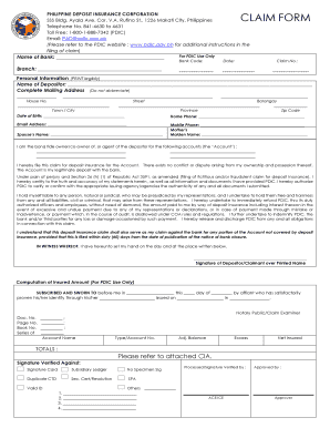 Pdic Makati  Form