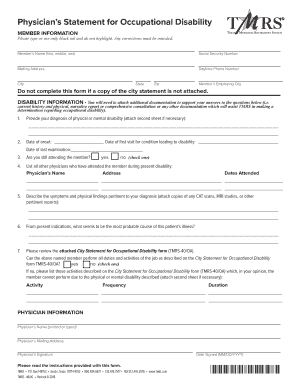  Tmrs Forms 2018