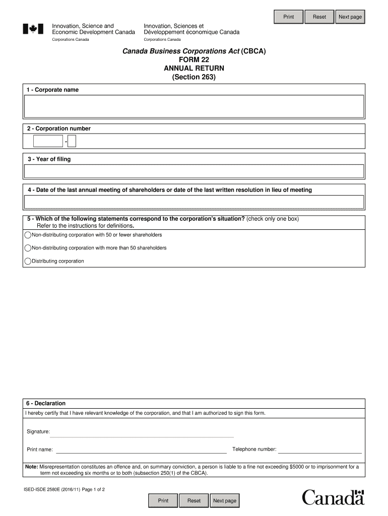  Form 22 2016-2024