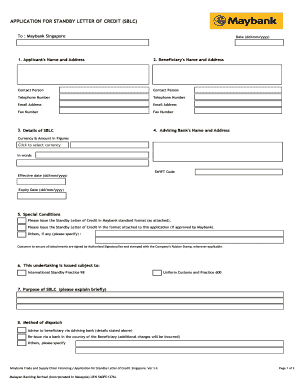 Maybank Lc Application Form