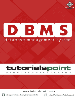 Database Management System Tutorialspoint PDF  Form