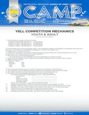 Yell Competition Mechanics  Form