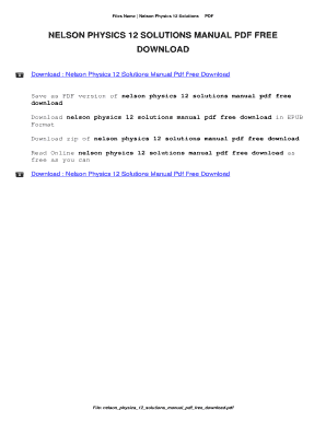 Nelson Physics 12 PDF Download  Form