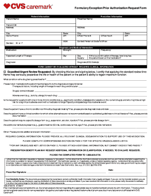  Global Prior Authorization Form CVS Caremark 2017