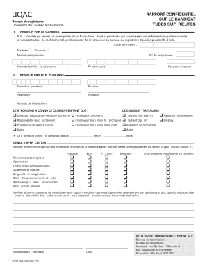 Rapport Confidentiel Uqac  Form